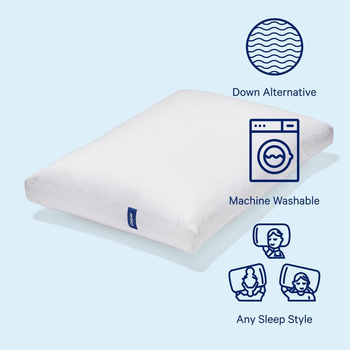 Pernă Casper Sleep Essential pentru dormit, King, alb