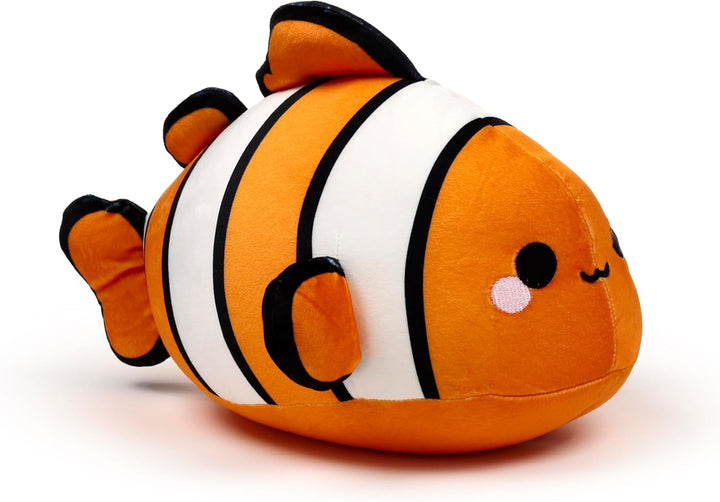Puckator Swapseazzz Adoramals ocean clownfish 2-in-1 pernă de călătorie și jucărie moale