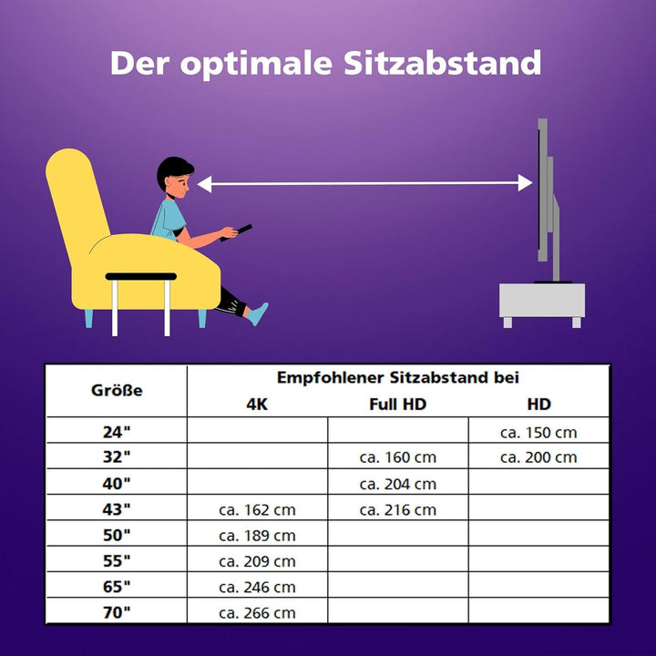 JVC LT-50VA3355 50 Zoll Fernseher/Android Smart TV (4K Ultra HD, HDR Dolby Vision, Triple-Tuner, Bluetooth, Dolby Atmos) [2023], Schwarz