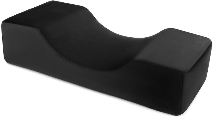 QWORK® Wimpernkissen, U-Förmiges Beauty Makeup Kissen, Ergonomisches Wimpernkissen Für Verlängerungen, Memory Foam Wimpernkissen Für Den Heimgebrauch Im Schönheitssalon (Schwarz)