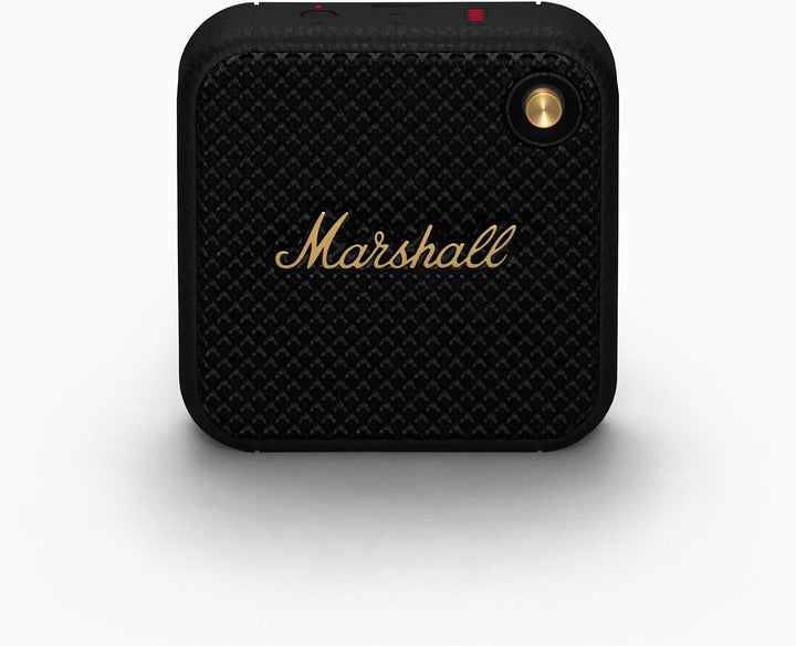 Marshall Willen II Difuzor Bluetooth, fără fir, peste 17+ ore de redare, IP67 rezistent la apă - negru și alamă
