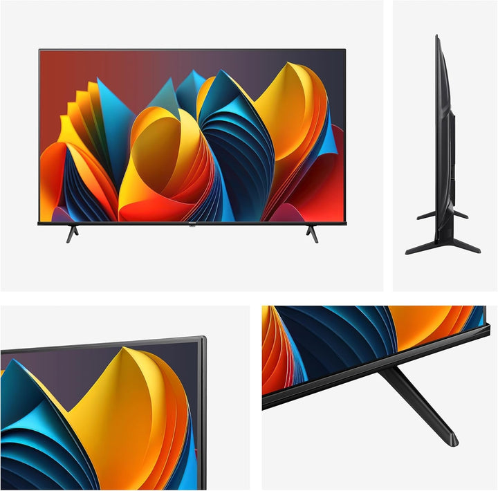Hisense 50E7NQ 126 Cm (50 Zoll) Fernseher, 4K UHD, QLED, HDR10, HDR10+ Decoding, HLG, Dolby Vision Atmos, 60Hz Panel, Smooth Motion, Bluetooth, Alexa Built-In, VIDAA Voice, Schwarz [2024]