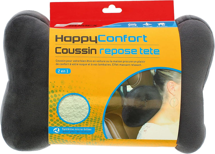 Suport pentru cap și lombar, ideal pentru scaune auto și de birou, ameliorează și previne durerile de spate, leziunile coccisului și durerile sciatice. Suport lombar ergonomic