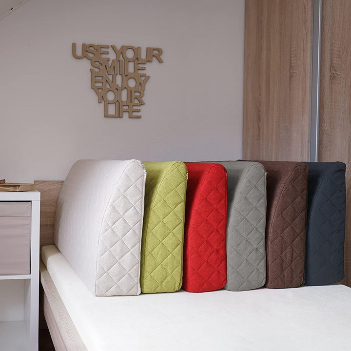 Sabeatex® spătar pentru pat, pernă de canapea, pernă de spătar pentru mobilier de lounge sau palet în 5 culori la modă. Lungime 90 cm, înălțime 45 cm Culoare: (gri)