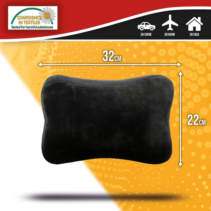 Suport pentru cap și lombar, ideal pentru scaune auto și de birou, ameliorează și previne durerile de spate, leziunile coccisului și durerile sciatice. Suport lombar ergonomic