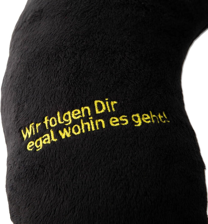 Pernă pentru gât Borussia Dortmund Unisex Bvb Nakkepude, negru/galben, 34 X 31 5 cm EU