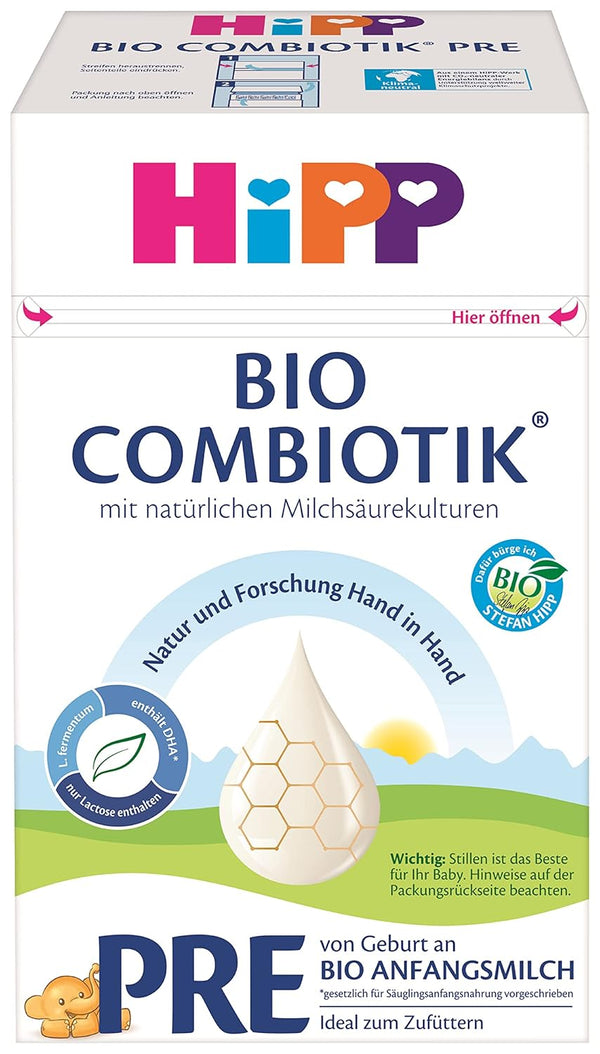 Γάλα γάλακτος με βιολογικό γάλα HIPP Pre Combiotik, 4 (4 x 600g) πακέτο