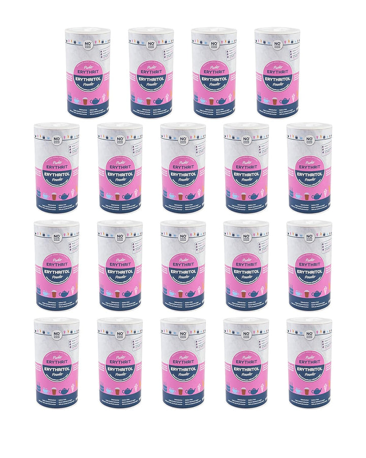 Nosugarsugar Erythrit Puder Streudose - Puderzuckerersatz Kalorienfrei, 19Er Pack (19 X 250 G)