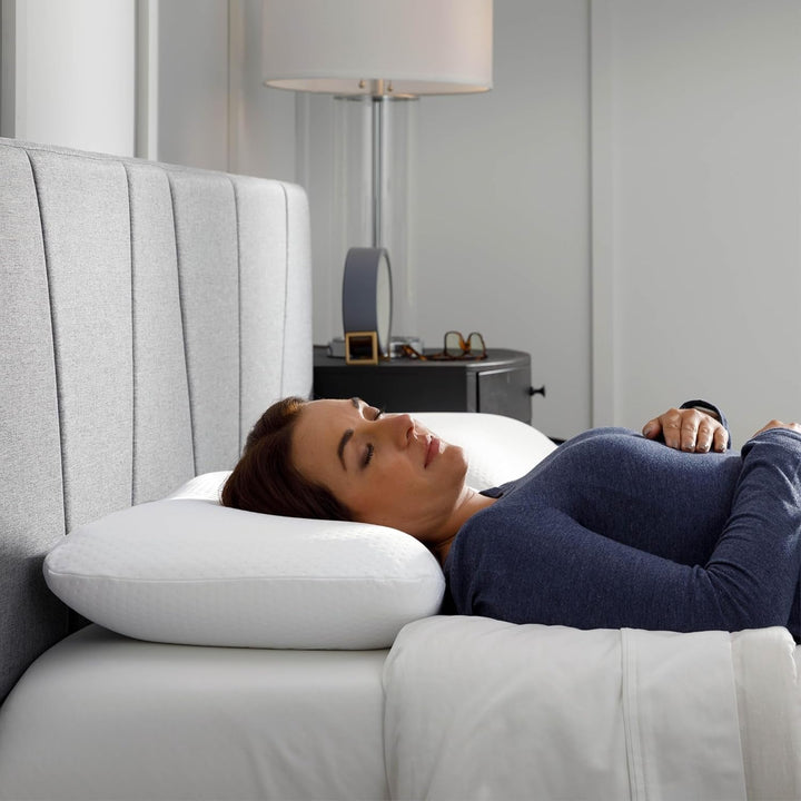 TEMPUR-PEDIC Pernă Symphony Fabricată din spumă cu memorie, Luxuriantă, Moale, Standard, Albă