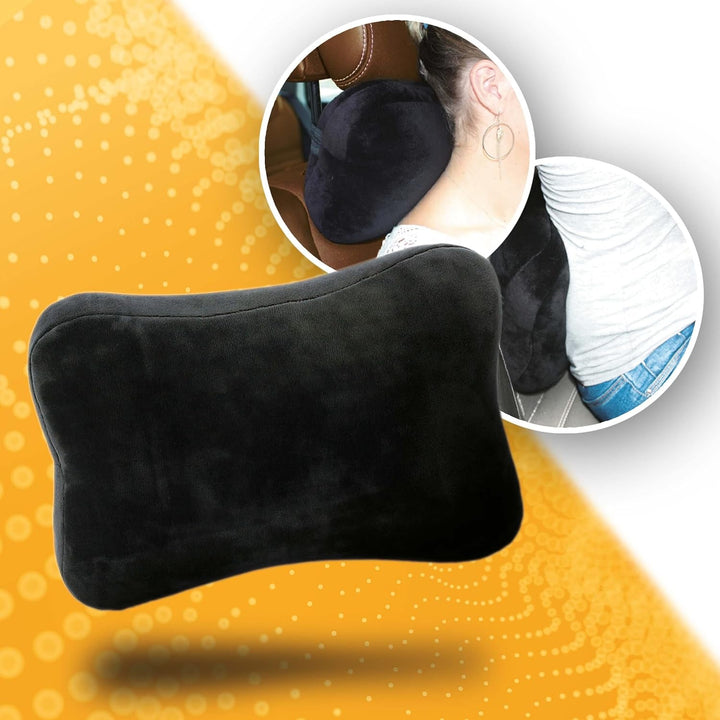 Suport pentru cap și lombar, ideal pentru scaune auto și de birou, ameliorează și previne durerile de spate, leziunile coccisului și durerile sciatice. Suport lombar ergonomic