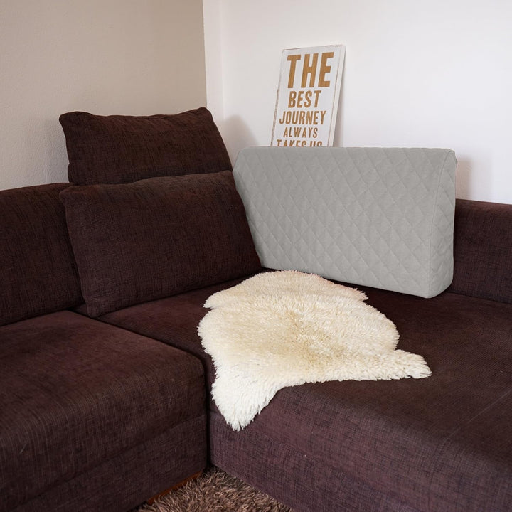 Sabeatex® spătar pentru pat, pernă de canapea, pernă de spătar pentru mobilier de lounge sau palet în 5 culori la modă. Lungime 90 cm, înălțime 45 cm Culoare: (gri)