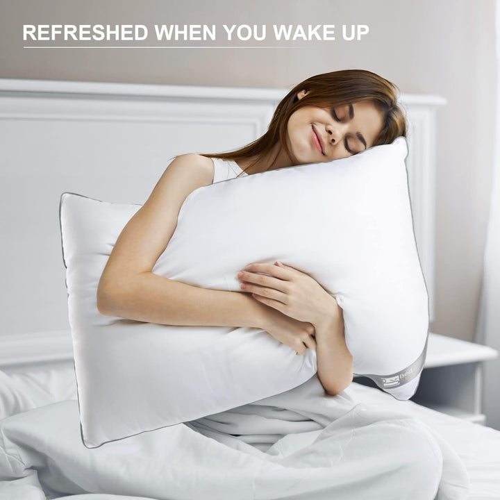 Pernă Bedstory, 2-Pack, calitate hotelieră, pernă pentru dormit, alternativă, de susținere și hipoalergenică pentru cei care dorm pe stomac, spate și lateral