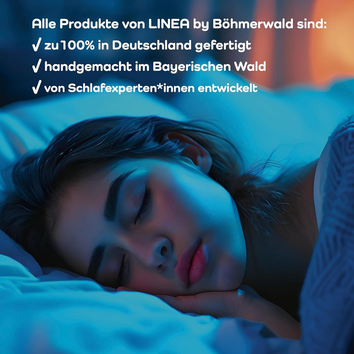 LINEA by Böhmerwald - Cosy - Pernă de înaltă calitate Balance, 40X80, 70% pene clasa 1, 30% puf nou, potrivit pentru alergici, lavabil până la 60°C, produs în Germania