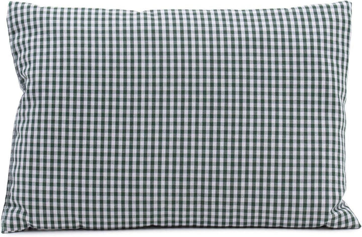Gözze - Pernă parfumată cu ierburi, umplutură din amestec de ierburi 200G, capac din bumbac 100%, 30 X 20 Cm - Verde carouri